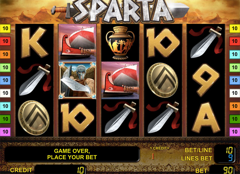 Слот «Sparta» для азартных гостей клуба Русский Вулкан