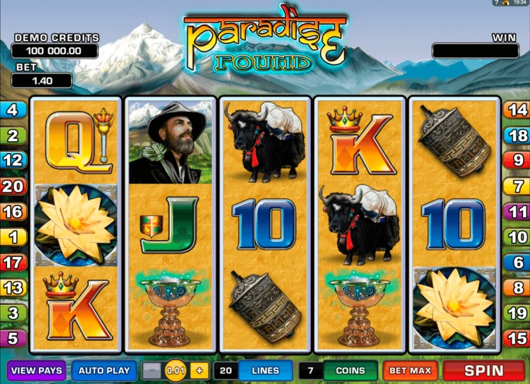 Бесплатные азартные игры «Paradise Found» в казино Вулкан Удачи
