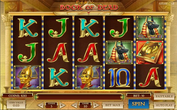 Игровой автомат «Book of Dead» в казино Вулкан Ставка