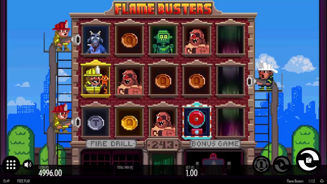 Игровой автомат «Flame Busters» в казино Вулкан